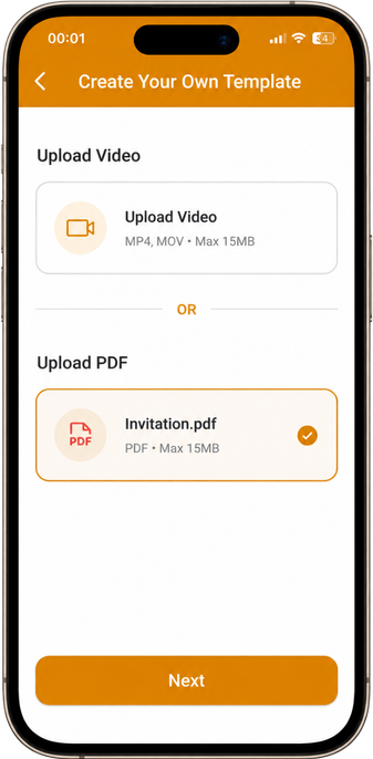 Upload Image, Video or PDF Upload Image, Video or PDF